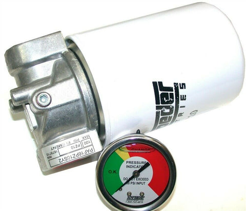 Up to 2 New PAF16P10PY2 Schroeder 3/4" Oil Filter w/ pressure regulator