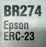 Lot of (2)Nukote BR274 Replacement Ribbon For Epson Number ERC-23 Blk/Red Matrix