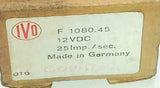 IVO F 1080.45  4-Digit Panel Mount Counter 12 VDC 25 Imp/Sec. Made in Germany