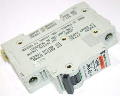 MERLIN GERIN MULTI 9 C60 8 AMP D CURVE 277V 1P CIRCUIT BREAKER 24505