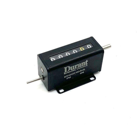 Durant 6-Y-41410-400-R-CL 6-Digit Shaft Driven Counter