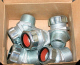Thomas & Betts  2217  New Box of 5 Strain Relief 45 Degree Cord Connectors 1"
