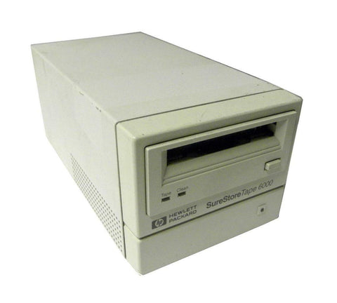 HEWLETT PACKARD HP SURESTORE TAPE DRIVE MODEL 6000 - SOLD AS IS