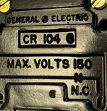 General Electric GE CR104J122 2-Position Key Operated Selector Switch with Keys