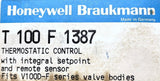 Honeywell Braukmann T100F1387 Thermostatic Control Unit Setpoint Remote Sensor