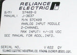 RELIANCE ELECTRIC 2-CHANNEL ANALOG INPUT MODULE 57C409