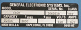 General Electronic Systems Scale 4409 Class 3 120 V 50/60 HZ