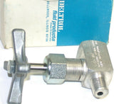 Deltrol Pneu-Trol 1/4" 10000 PSI Stainless Angle Valve S253S1