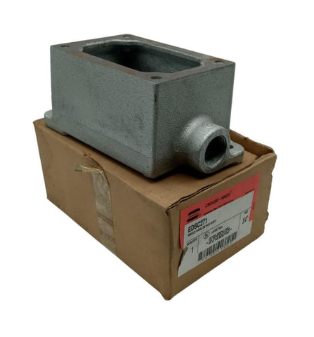 Crouse-Hinds EDSC271 Single Gang Explosion Proof Box 3/4