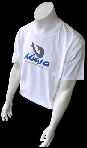 Mojo Sportfishing Gear Men's White Short Sleeve Shirt Size Large