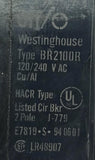 Westinghouse BR2100R 2 Pole Circuit Breaker 100A 120/240VAC Plug In Mount