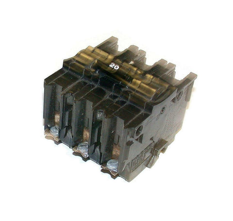 FEDERAL PACIFIC 20 AMP 3-POLE CIRCUIT BREAKER 600 VAC MODEL CTL20