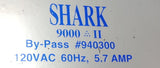 Eltrex 940300 LaserVac Shark 9000-II Vacuum Cleaner 120VAC 60HZ 5.7A