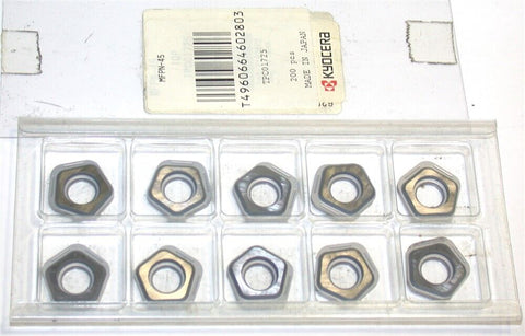 Lot of 10 New Kyocera Indexable Carbide Facemill Inserts MFPN-45 TPC01725