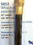 Lincoln 5812 Whip Hose Extension 12" 1/8" NPT Male (2 Available)