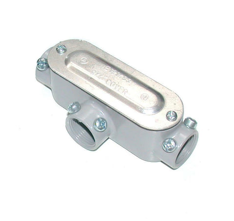 NEW BRIDGEPORT  T-42CGC   3/4" CONDUIT BODY WITH COVER AND GASKET
