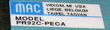 NEW MAC PRESSURE REGULATOR AND MANIFOLD BASE PR92C-PECA