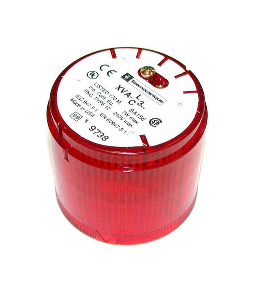 NEW RED TELEMECANIQUE STACK LIGHT LENS 240 VAC 7 WATT MODEL XVAC341
