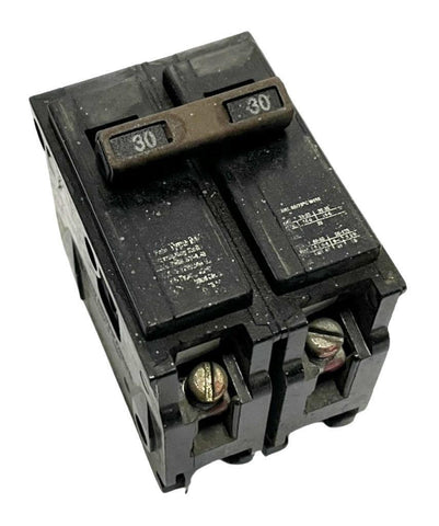 Lot of (2) Murray MP230 2 Pole Circuit Breaker 30A 120/240VAC 60HZ 1 Ph