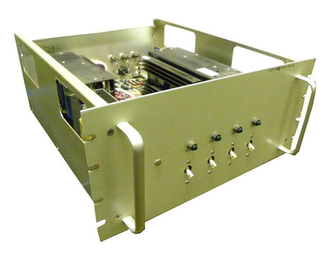 CUSTOM 19" RACK MOUNT POWER SUPPLY W/ 2 ACDC ELEC. & 1 LAMBDA POWER SUPPLY