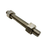 7/8-9 x 7-1/4" AISI 316 Stainless Steel Fully Threaded Stud Grade B8M w/ Nuts 8M