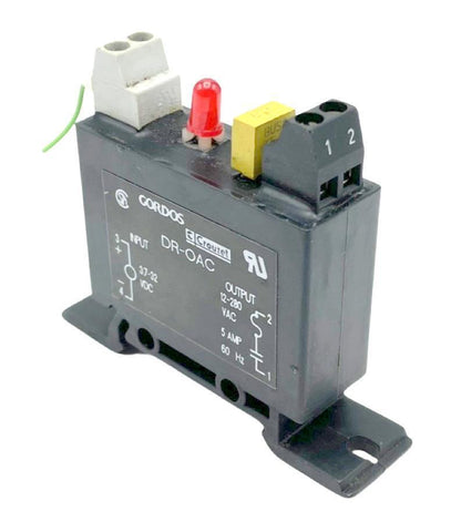 Gordos Crouzet DR-OAC Solid State Relay 12-280VAC OUT 3.7-32VDC IN  5A 60HZ