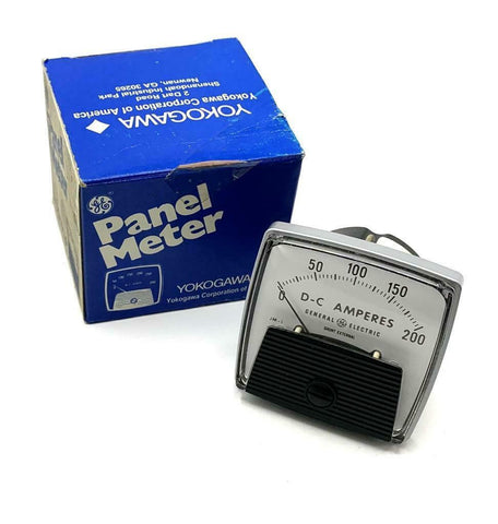 General Electric JM-1 D-C Amperes Panel Meter Range 0-200 DC