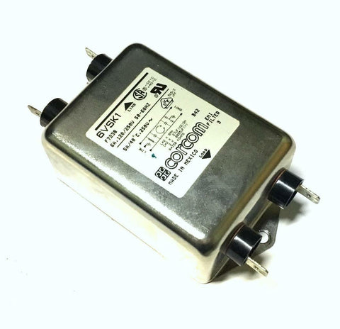 CORCOM 6VSK1 EMI FILTER F7238 120/250 VOLTS @ 6 AMPS