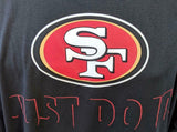 Nike Dri-Fit Men's San Francisco 49ers Just Do It Football Black Shirt Size 2XL