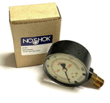 NoShok 25-900-2000 Pressure Gauge 2000 PSI 1/4" NPT Bottom Mount