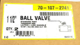 APOLLO 701072741 1-1/2" FNPT Bronze Ball Valve Inline