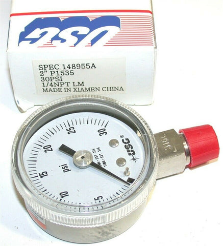 Ametek U. S. Gauge USG 2" P1535 30PSI Corrosion Resistant Pressure gauge 148955A