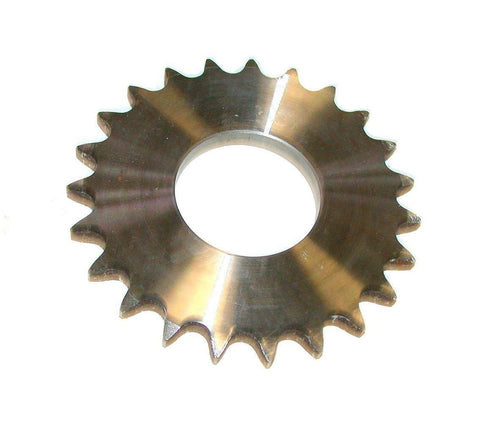 5" O.D. STEEL 40 ROLLER CHAIN SPROCKET 22 TOOTH 2" BORE