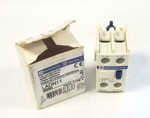 Telemecanique LADN11 Auxiliary Contact Block 1 N.O 1 N.C