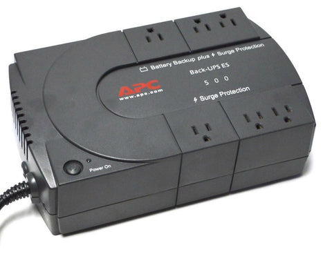 APC BACK-UPS ES 500 BE500BB 120 VOLTS - SOLD AS IS