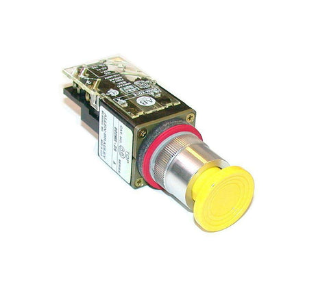 NEW ALLEN BRADLEY YELLOW PUSHBUTTON 10 AMP MODEL  800MR-D9D1K