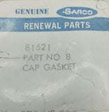 Spirax Sarco 81621 Cap Gasket For 1/2" NPT VS204 & VB-VS Air Vents