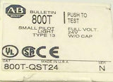 New Allen Bradley  800T-QST24 Small Pilot Light W/O Lens Cap 24V