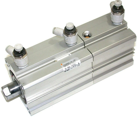 SMC COMPACT DUAL STROKE 1 1/4" -3/4" AIR PNEUMATIC CYLINDERS CDQ2B50-30+20D