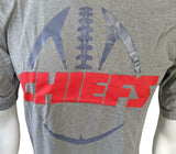 Nike Dri Fit Men's Kansas City Chiefs Gray Short Sleeve Shirt Size Small