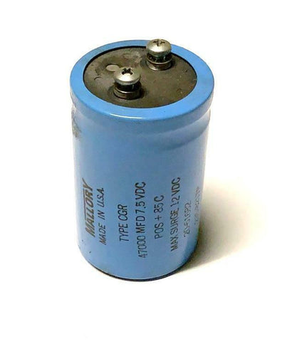 Mallory 235-8217P Type CGR Capacitor 47000 MFD 7.5 VDC