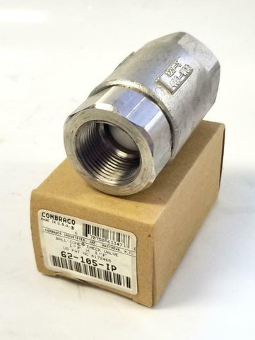 Conbraco 62-105-IP Ball Cone Check Valve 1" F X 1" F Stainless Steel