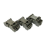 Lot of (3) Eagle Signal 60 Sy4S-05 Relay Sockets 14-Bladde 7A 300V