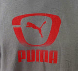 Puma Men's Graphic Charcoal Short Sleeve Shirt Size Large