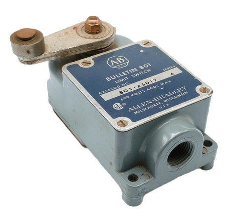 Allen-Bradley 801-ASD17 Series A Limit Switch 600V AC-DC Max