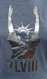 Nike Women's Super Bowl XLVIII Statue Of Liberty Touchdown Slim Fit Shirt XL