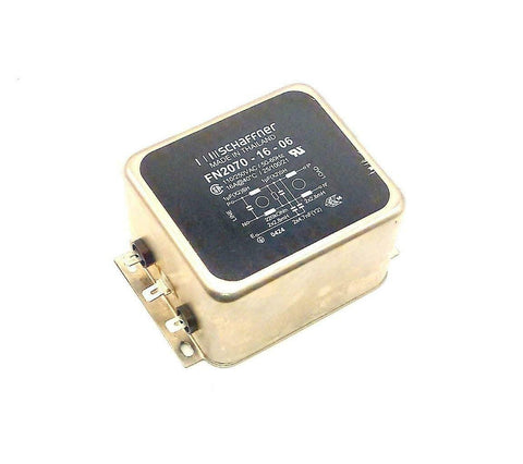 Schaffner  FN2070-16-06  Power Line Filter 16 Amp 110/250 VAC 50/60 Hz
