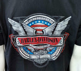 Harley Davidson Motorcycle Men's EST. 1903 Graphic Black Shirt Size Large