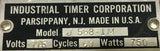 INDUSTRIAL TIMER CORP. J-568-1M SECONDS TIMER 115 VOLTS 750 WATTS