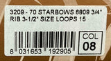 Brizzolari 3-1/2" Textured Blue Star Gift Bow 3/4" Ribbon 15 Loop 70 Count